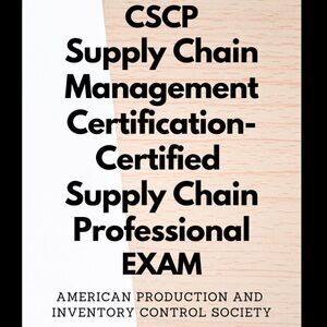 Printout CSCP Certified Supply Chain Management Professional Exam